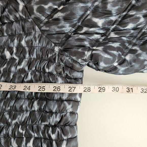 Laundry by Shelli Segal Hooded Down Quilt Puffer Down Animal Print Size 3X - Picture 12 of 14